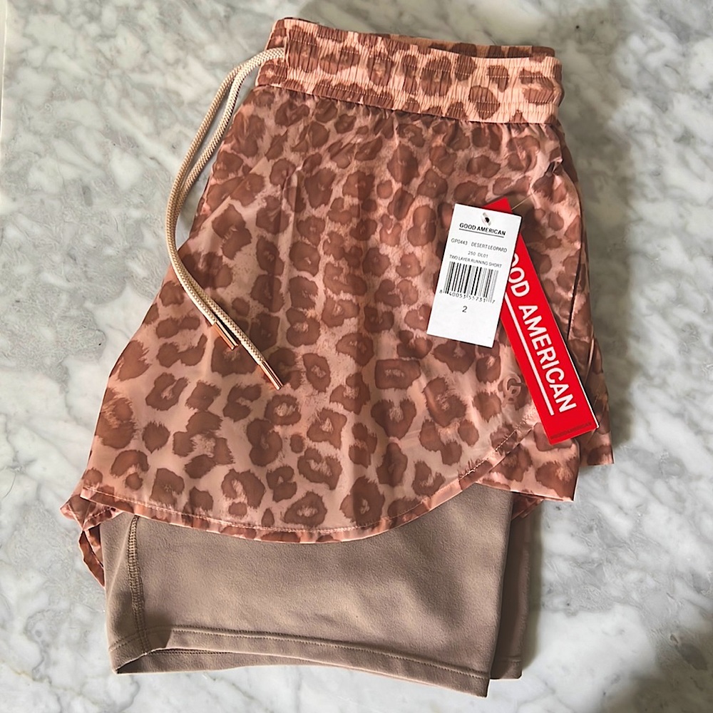 Good American 2-Layer Running Short
